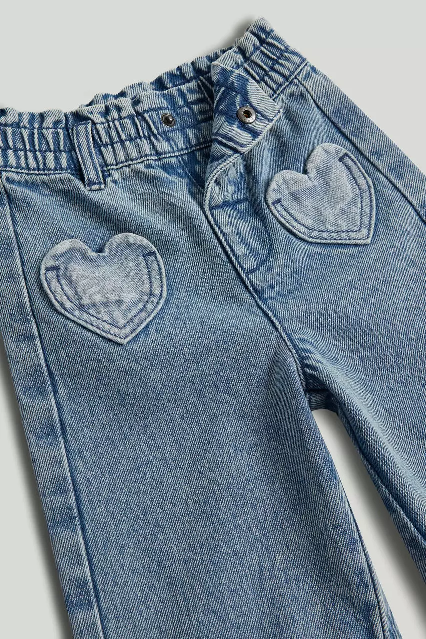 Mothercare Paper-Bag Denim Jeans - Celana Panjang Bayi Perempuan (Cokelat)