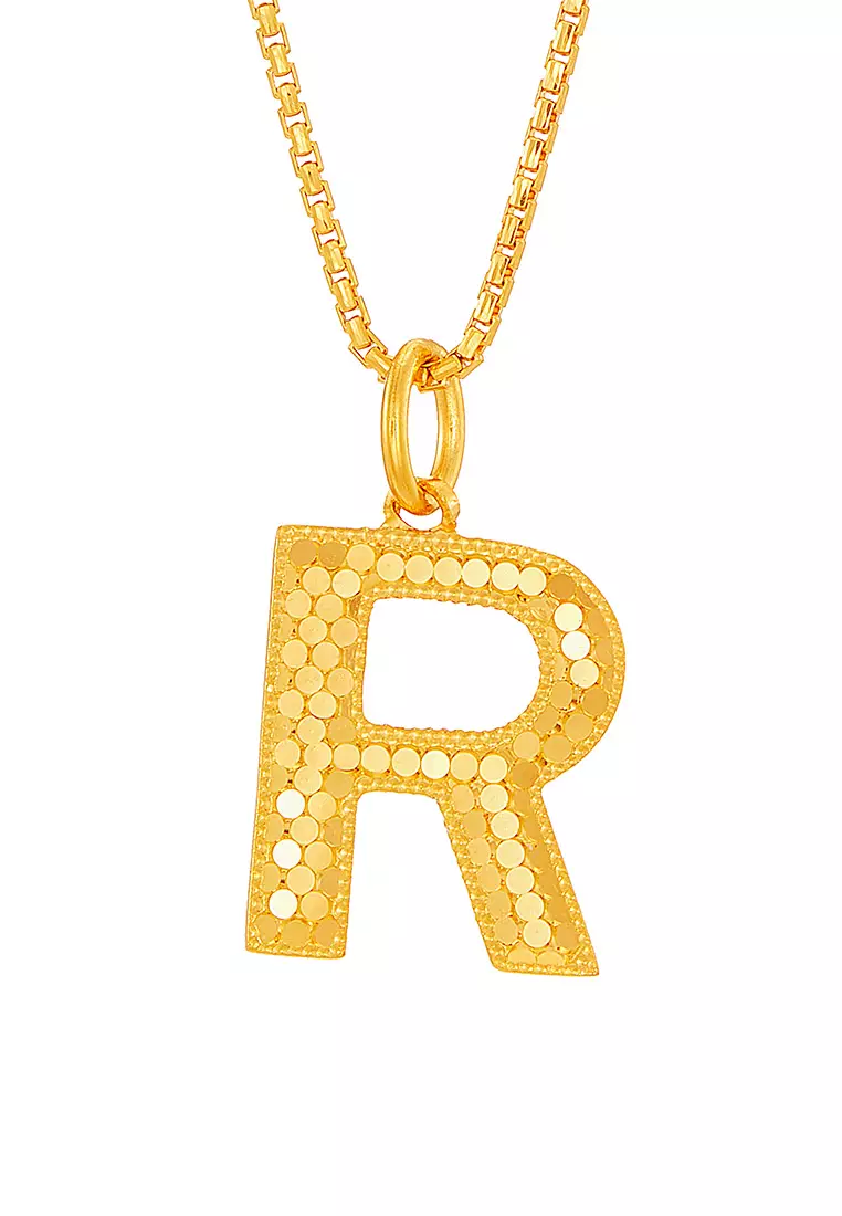 HABIB 999/24K Yellow Gold Alphabet Pendant 9GP01781225(R)