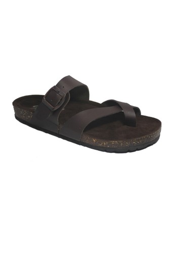 D-Island Sandal Puyu Loafers Leather - Cokelat Tua