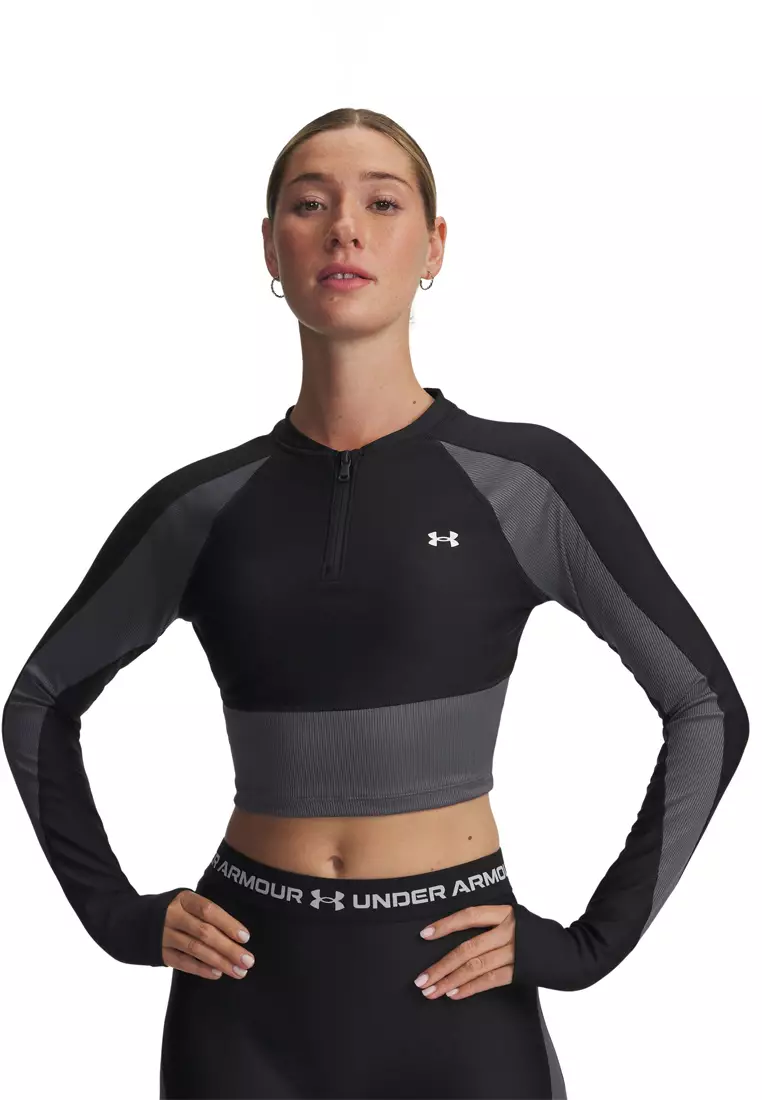 Under Armour HeatGear Rib Women's 1/4 Zip Top 2026 | Buy Under