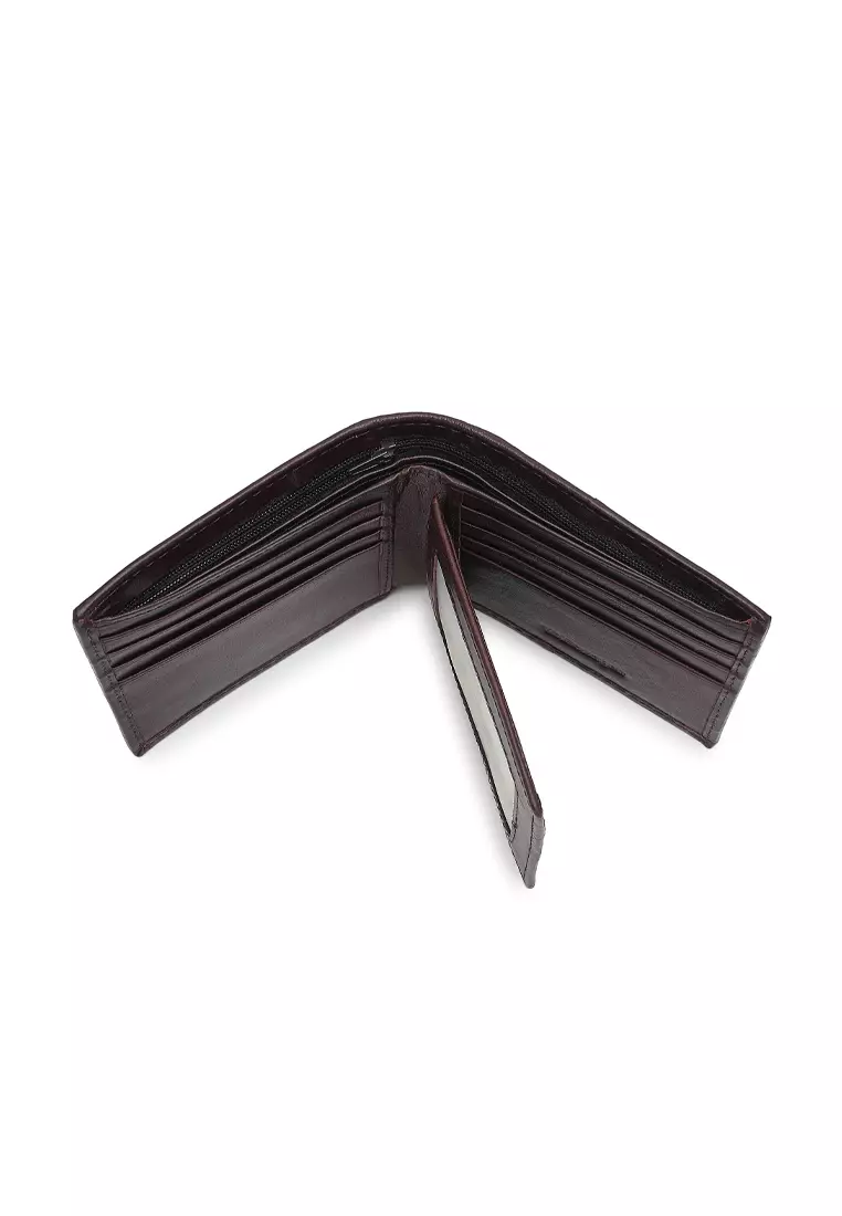 Men's Genuine Leather RFID Short Wallet (Dompet Pendek Pria Kulit Asli RFID Blocking) - Cokelat
