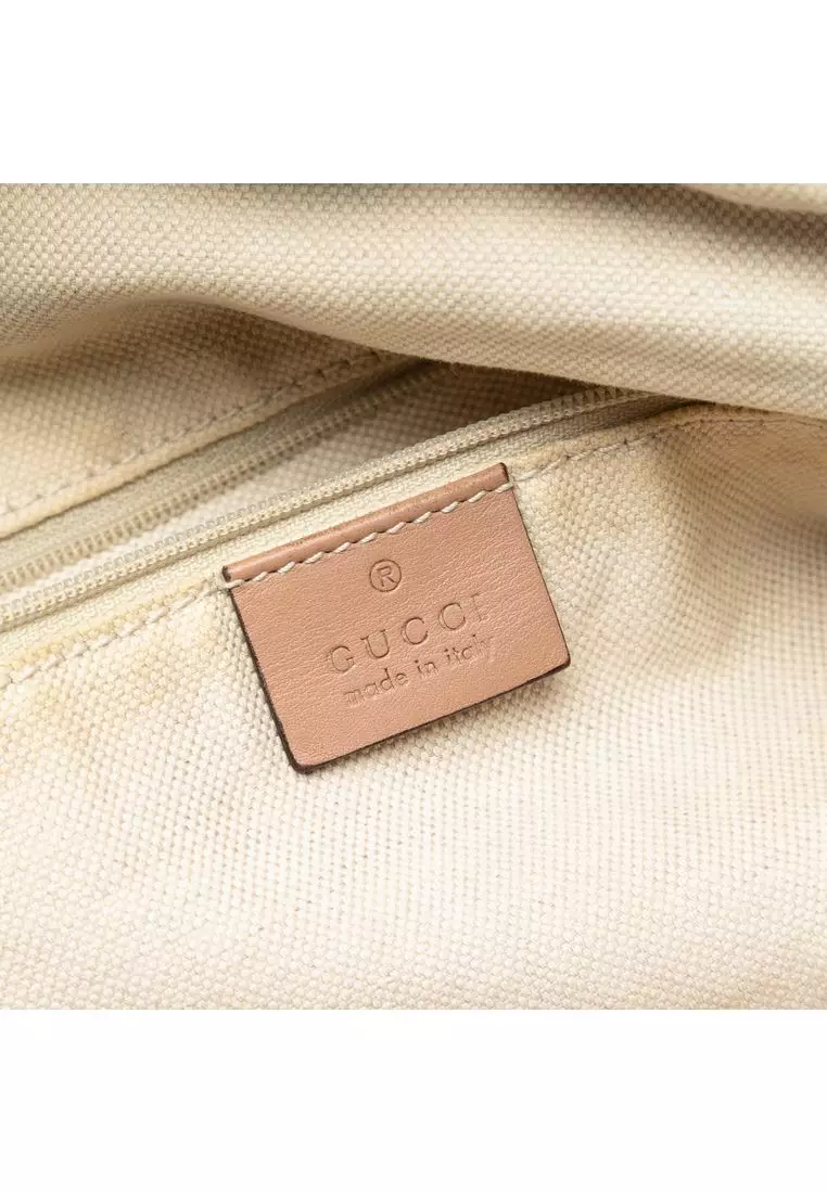 Pre-Loved Gucci Diamante Canvas Sukey Satchel
