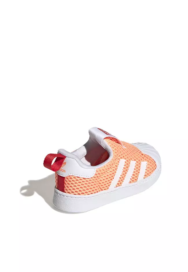 Adidas originals superstar slip on kids Orange sales