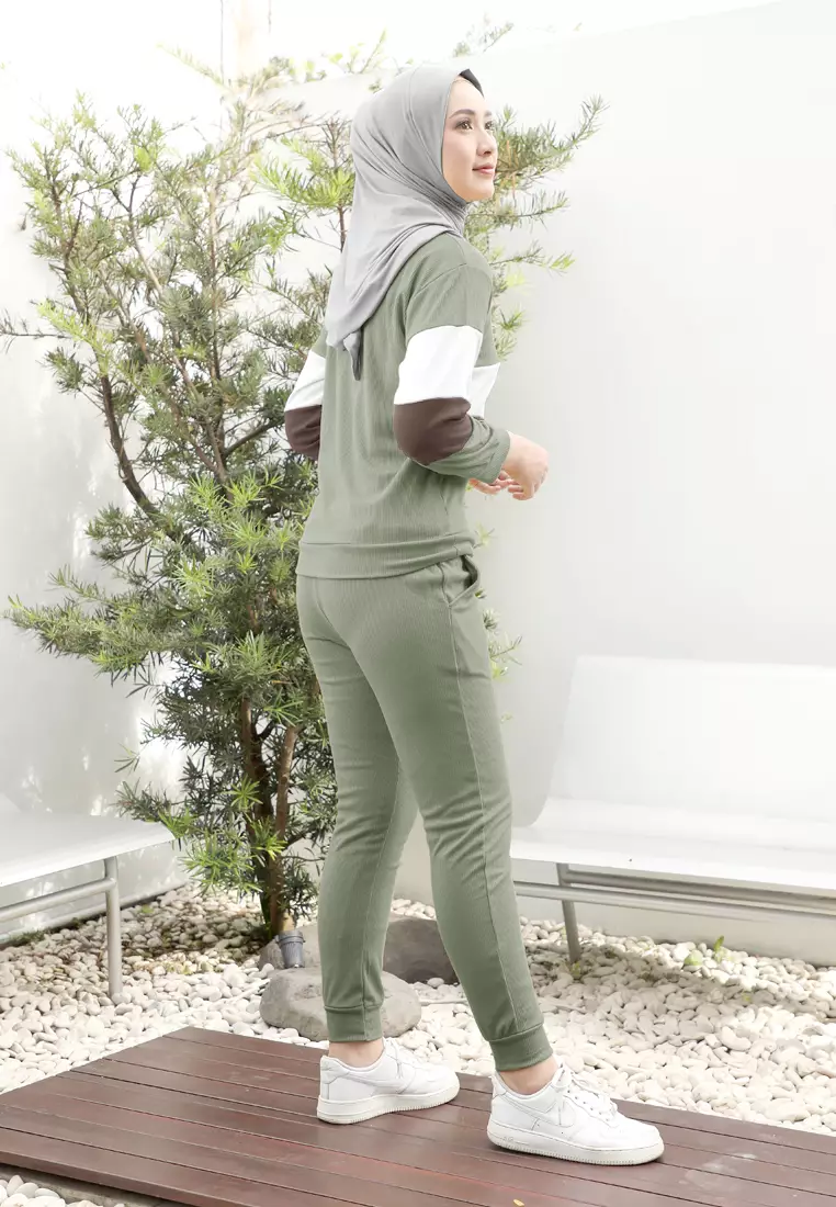 Zelena - Aestra Knit Training Set | Setelan Olahraga Wanita