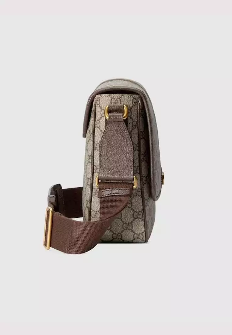 Gucci Gucci Ophidia Supreme Medium Messenger Bag Beige Ebony