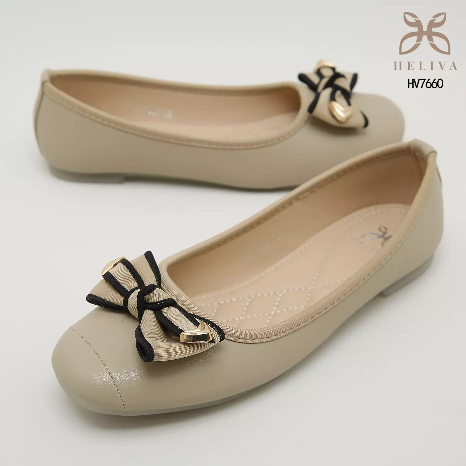 Heliva Zola Sepatu Loafers Slip On Aksesoris Pita Sol 1cm HV7660