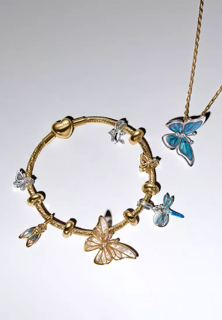 Buy PANDORA Pandora 14K Gold Plated Butterfly Openwork Charm