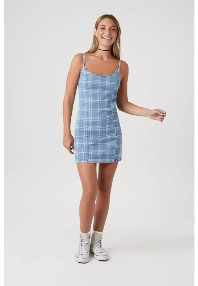 Plaid mini dress forever cheap 21