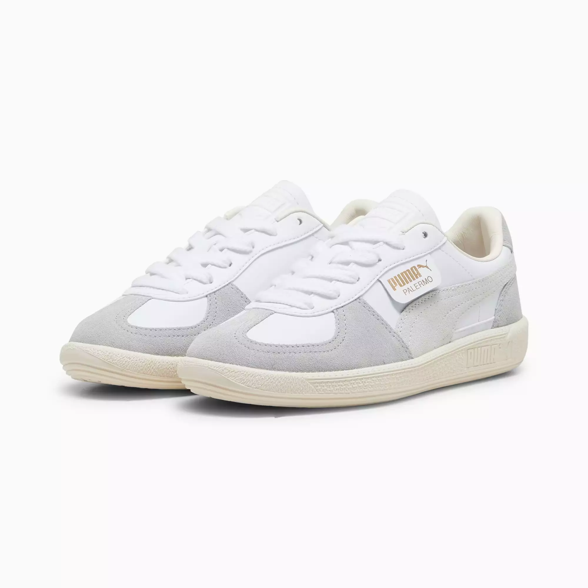 PUMA Palermo Lth Jr 39727502 - Sepatu Anak (Putih)