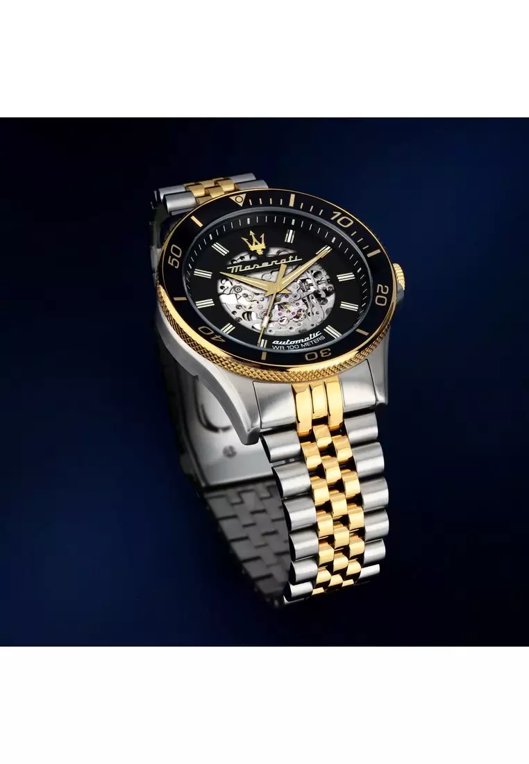 Maserati TRAGUARDO herenhorloge chronograaf kwarts - R8873612041, azul claro, 45mm, armband