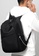 Lara black Men's Plain Water-proof Wear-resistant Nylon Zipper Backpack - Black 8C274AC87C796BGS_5