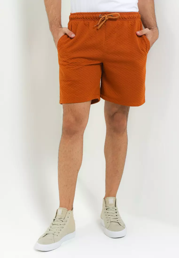SYZLO Setelan Hoodie Comfy  Diamond Cotton Fleece Atasan Dan Bawahan Boardshort 1 Stel - Camel