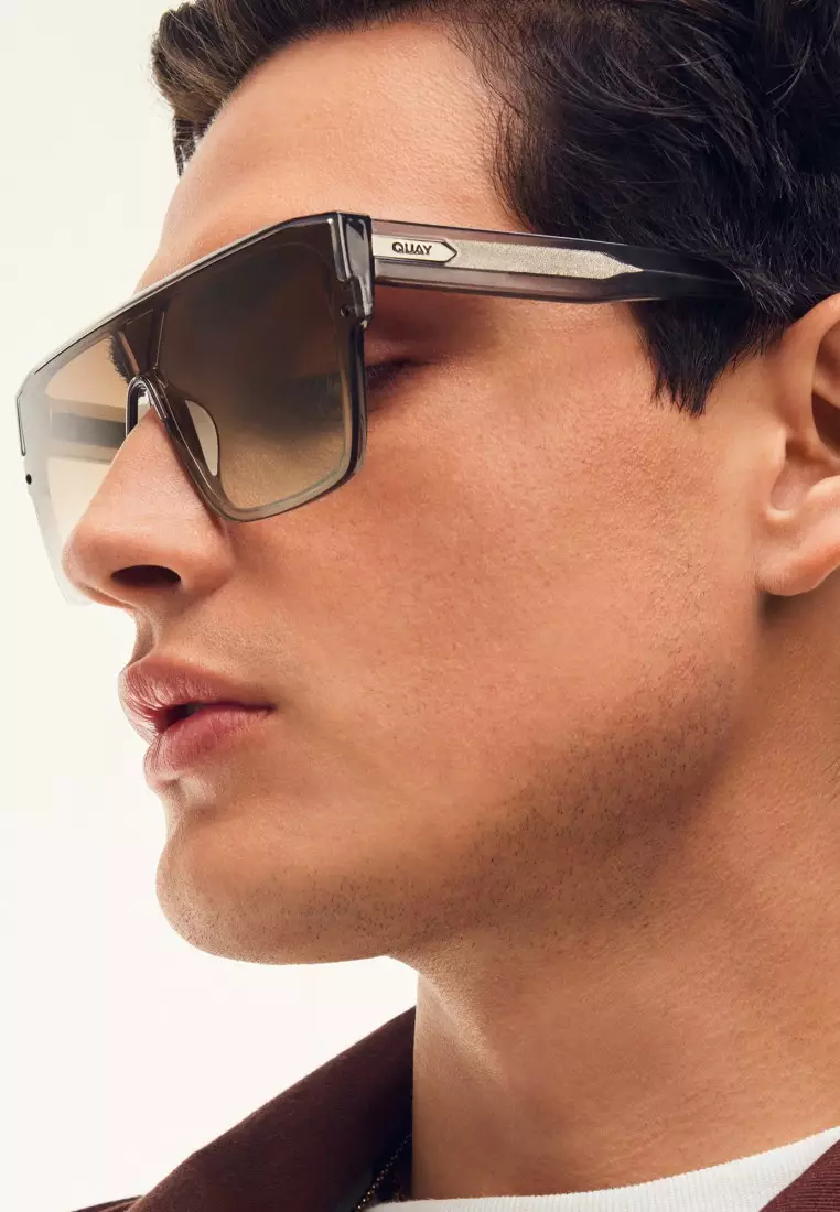 Buy QUAY QUAY Tempo Sunglasses - Grey/Sepia 2026 Online | ZALORA display picture 1