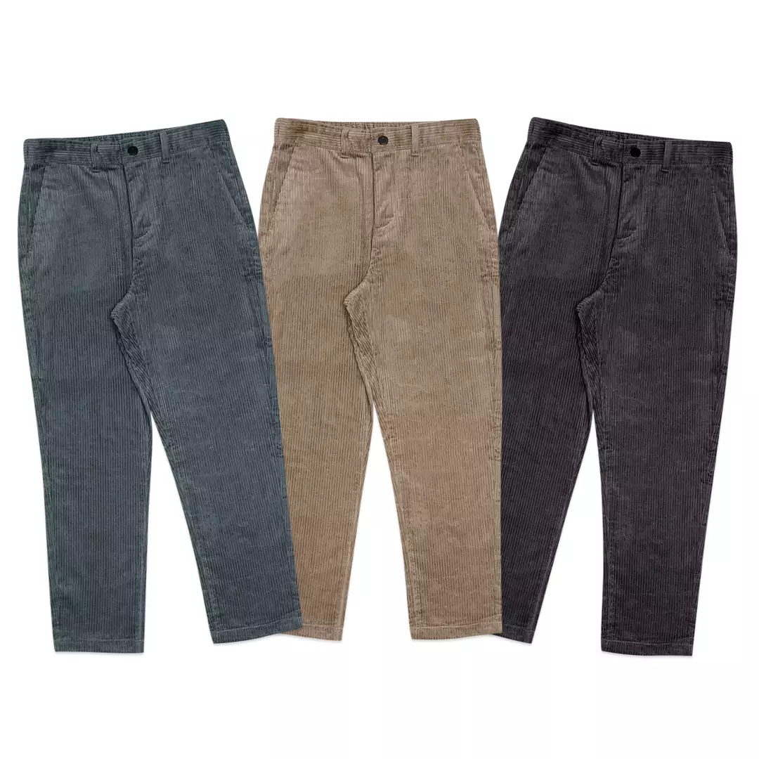 Relaxed Corduroy Long Pants Brown