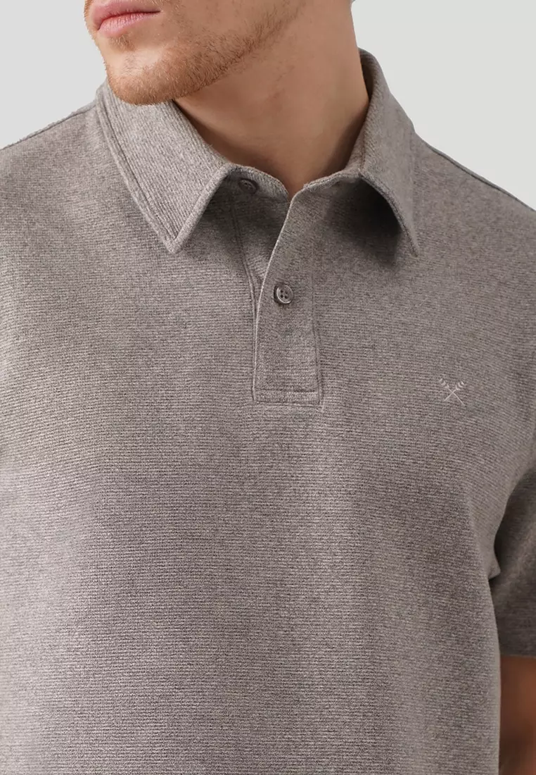 Regular Fit Polo Shirt In Textured Knit