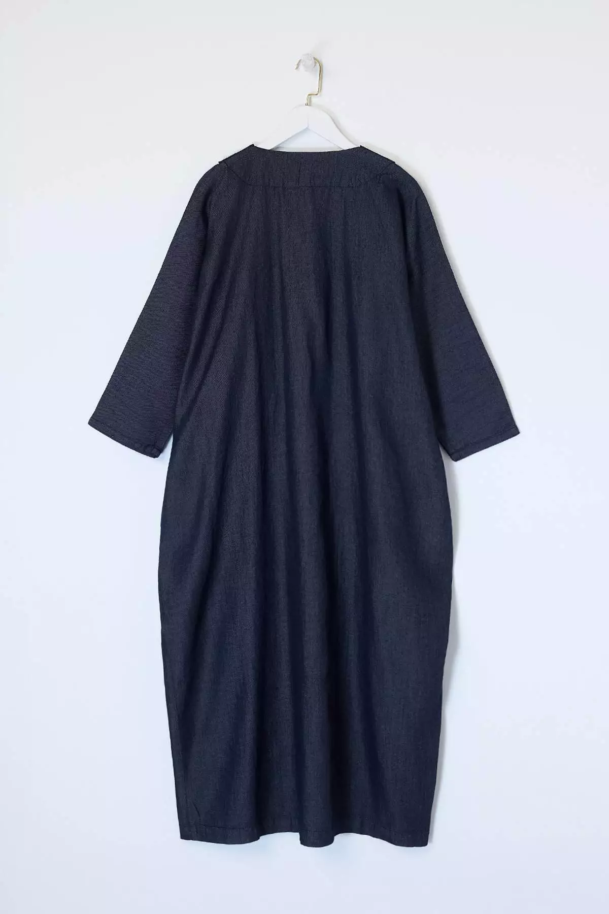 Nasiba Hafiz X Trendyol Collection Blue Embroidery Detailed Denim Abaya Tctss26Kf2