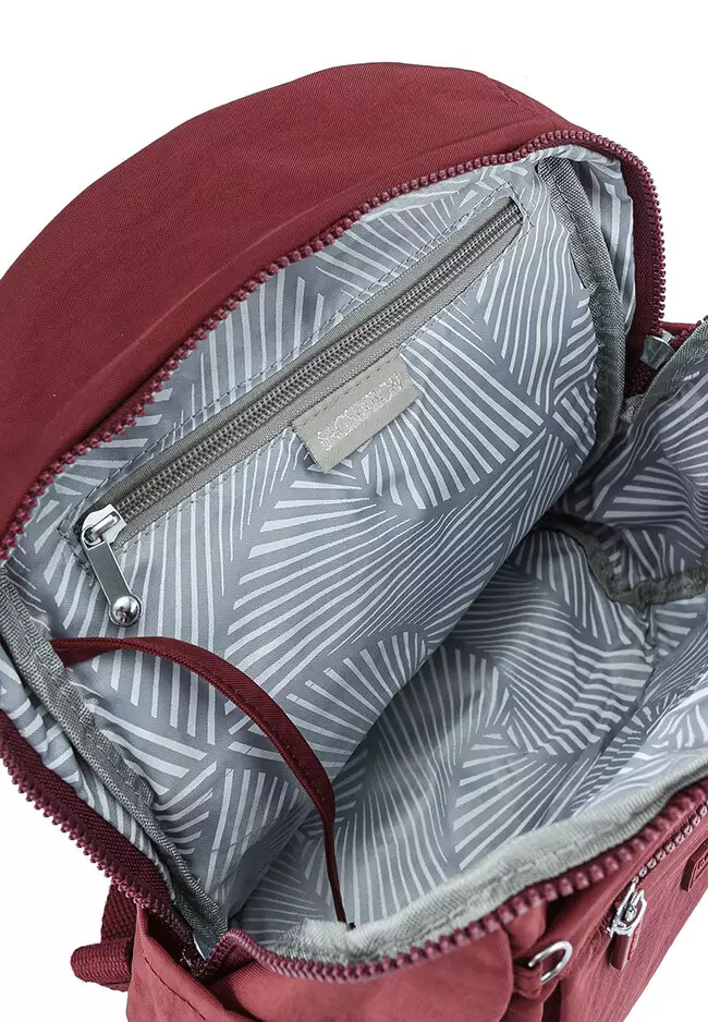 Crinkled Nylon Small Backpack