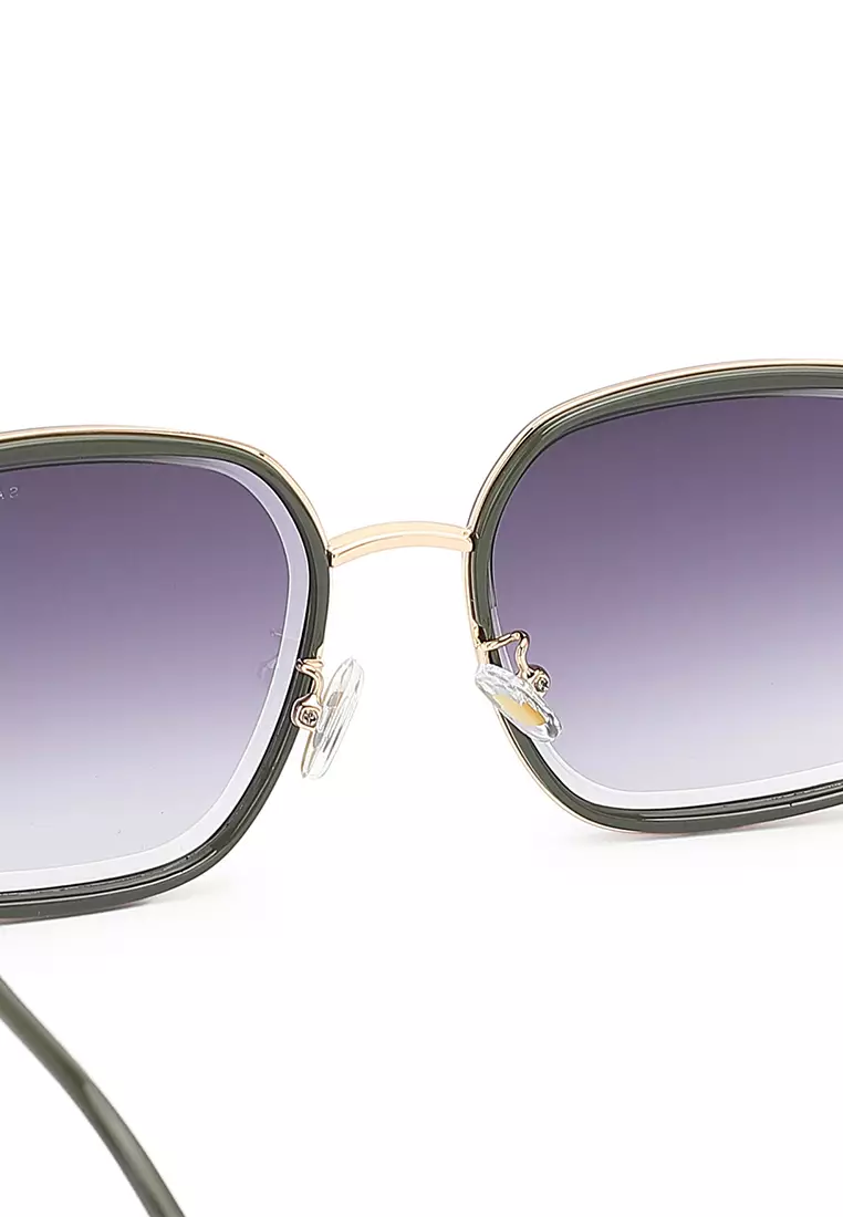 Unisex Fashion Sunglasses (太陽眼鏡) - 綠色 / 灰色