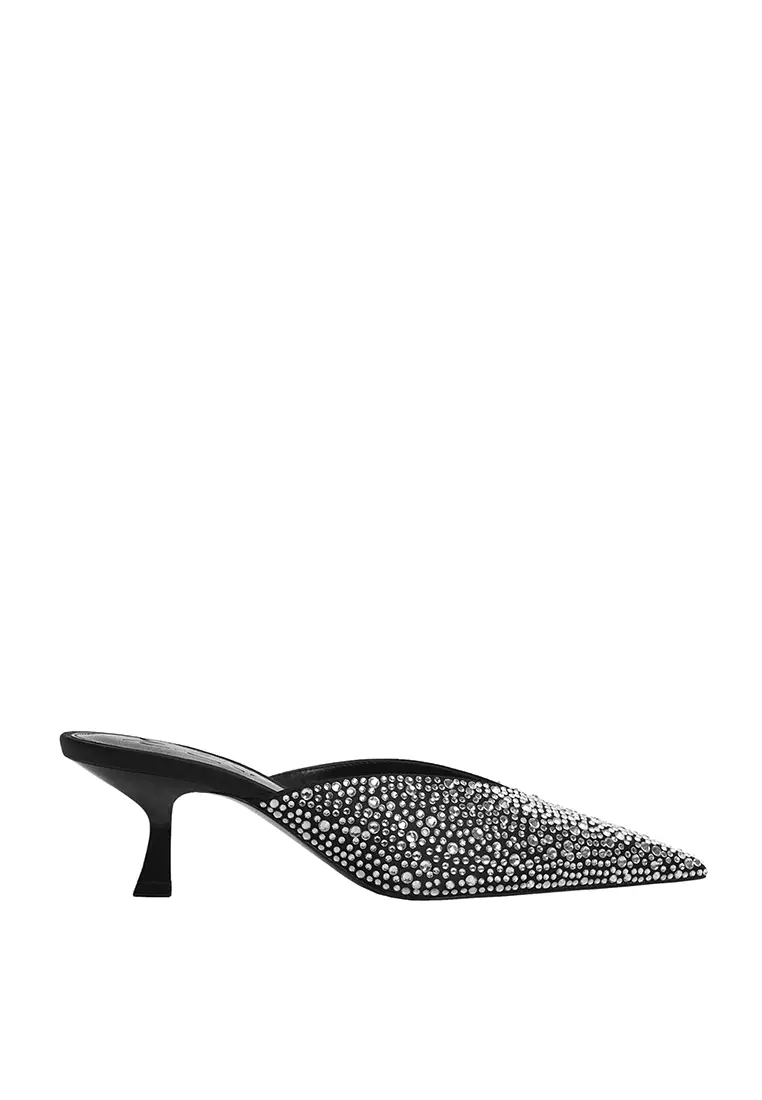 Discount on Mango  shoes - SKU: Pointed-Toe Rhinestone Heels