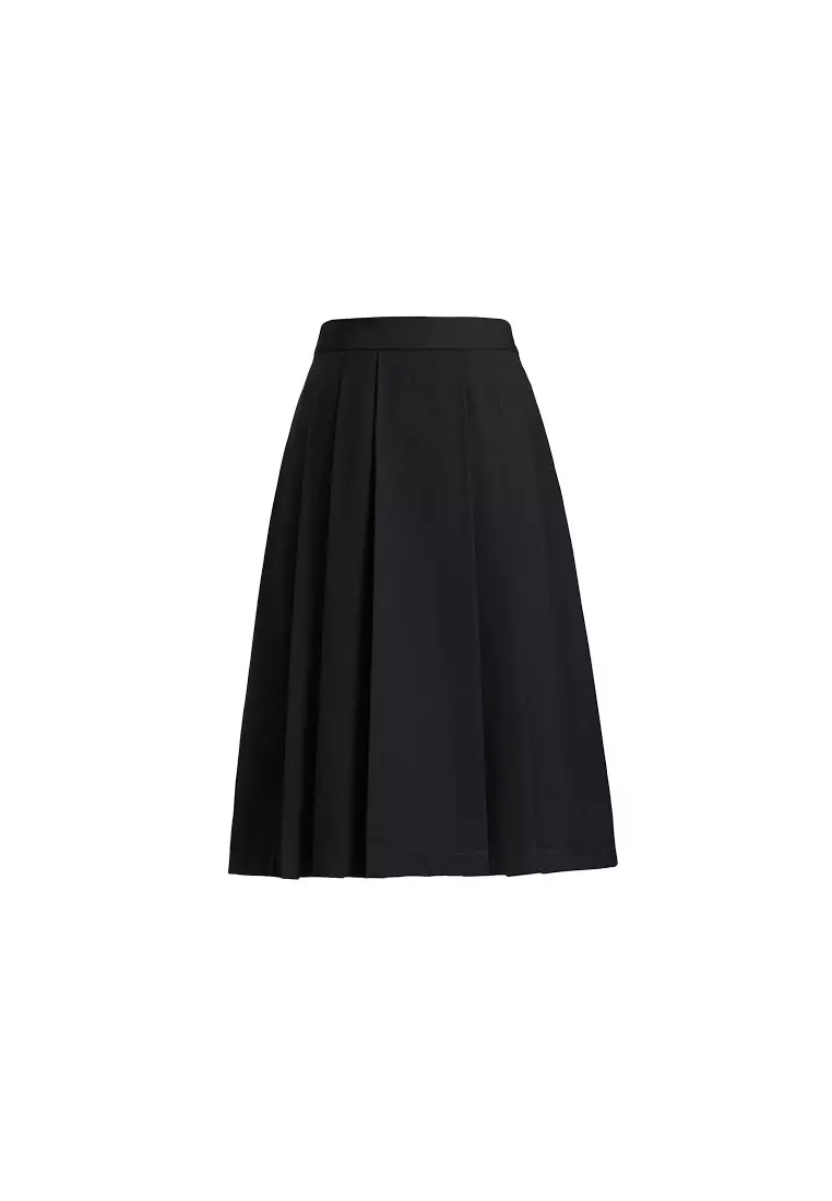 Office Midi Skirt with Belt Accessories