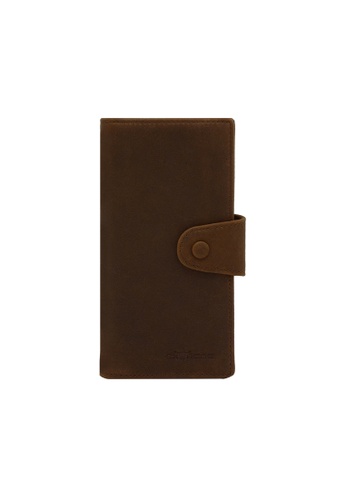 EXTREME brown Extreme RFID Full Grain Leather Long Wallet 9FD1BACD2E71BCGS_1