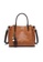 Lara brown Women's Vintage Tassel Leather Shoulder Bag - Brown 336E5ACAE1B018GS_1