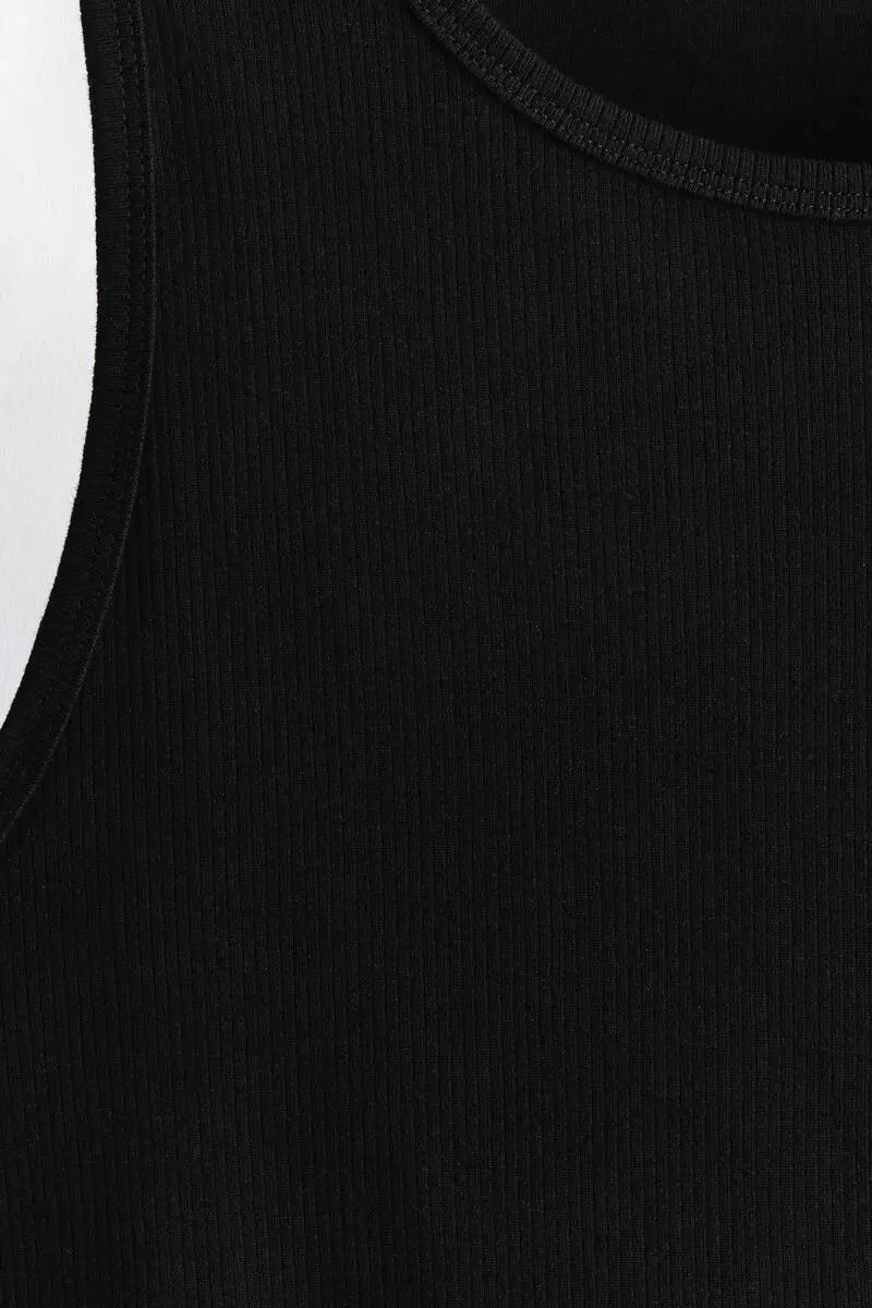 Slim Fit Ribbed vest top