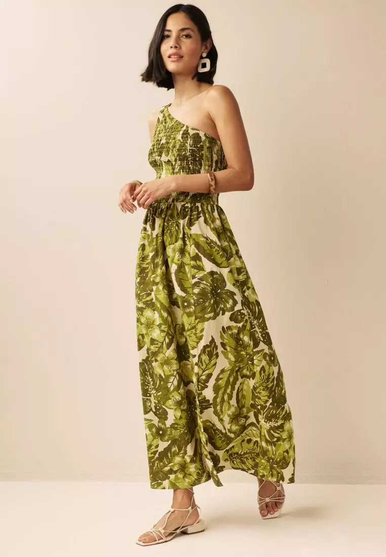 One Shoulder Midi Dress