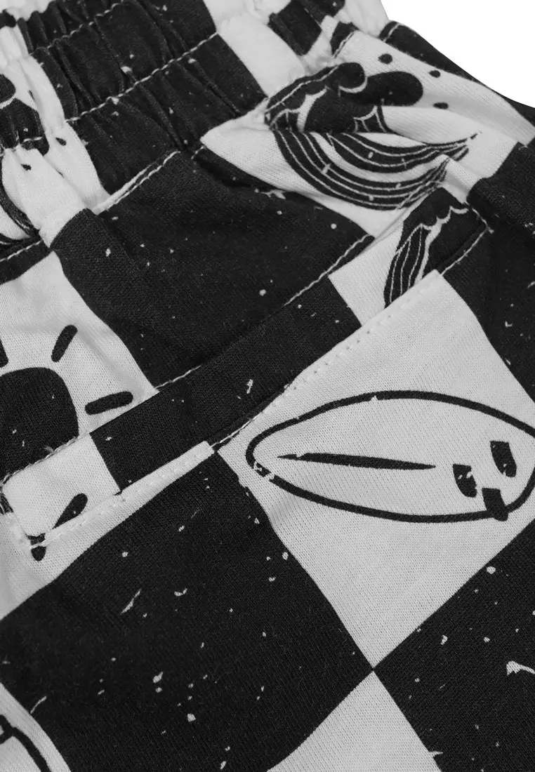 3Second Kids Boy's Short Pants Regular Fit Cotton Full Print Pion C021224