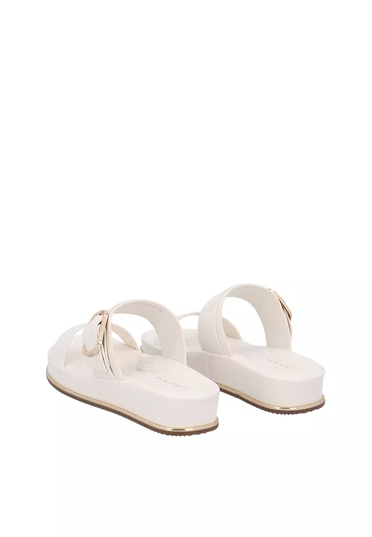 White Cora Strappy Sandals