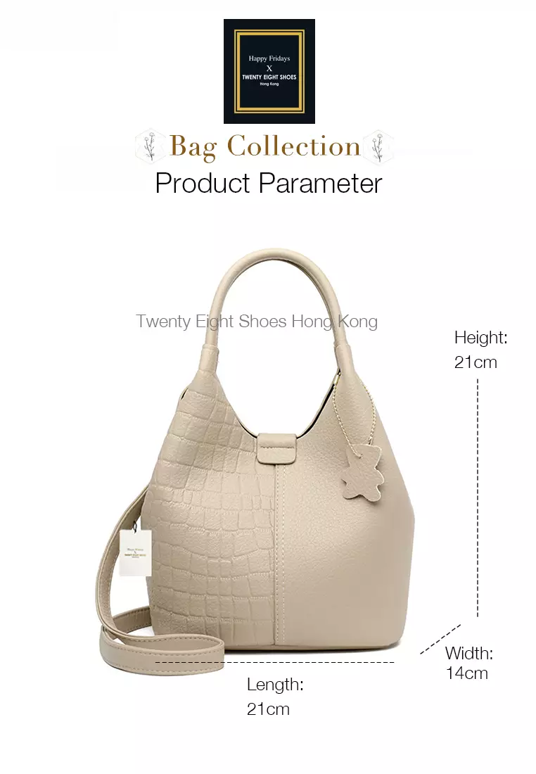 Versatile Patch Pattern Faux Leather Bucket Bag JW HD-2811