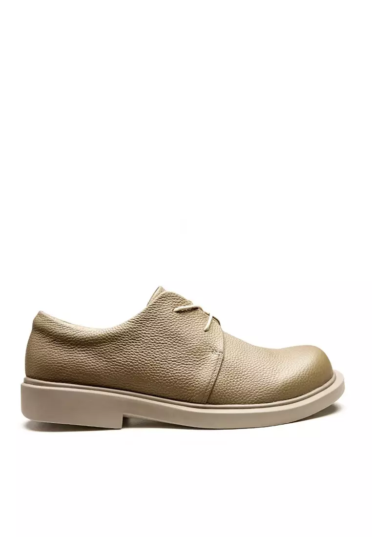 Discount on Twenty Eight Shoes  shoes - SKU: VANSA Pebbled Top Layer Cowhide Lace-up Casual Shoes VSM-C6107