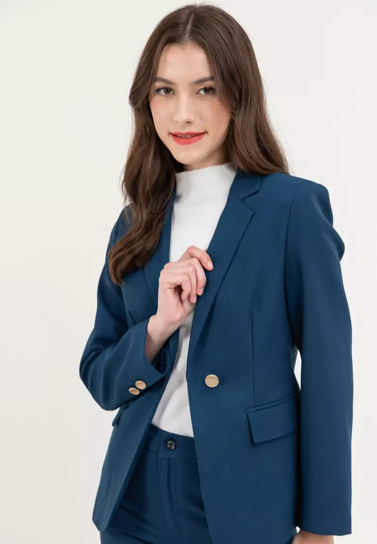 Soft Structured Suit Blazer