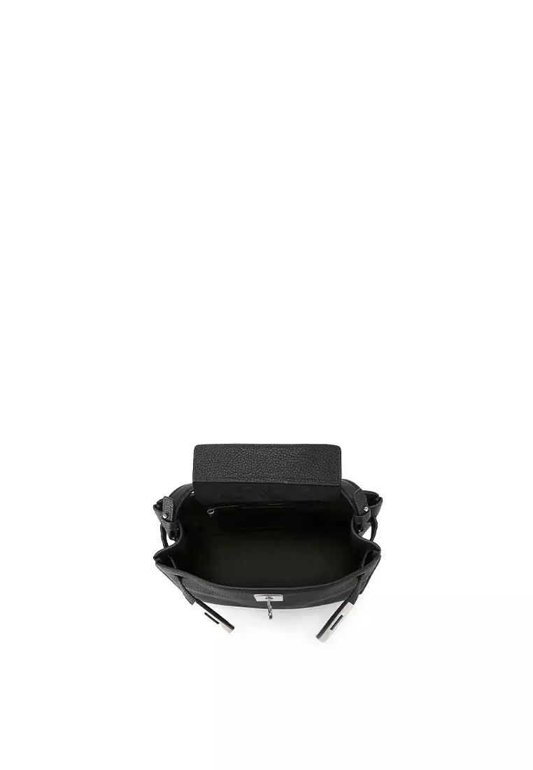 SAOIRSE Soft Structural 扣子皮帶迷你袋 II - 黑色