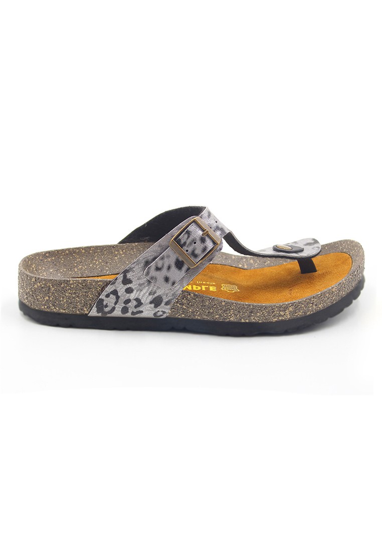 Rome - Leopard Silver Sandals & Flip Flops & Slipper