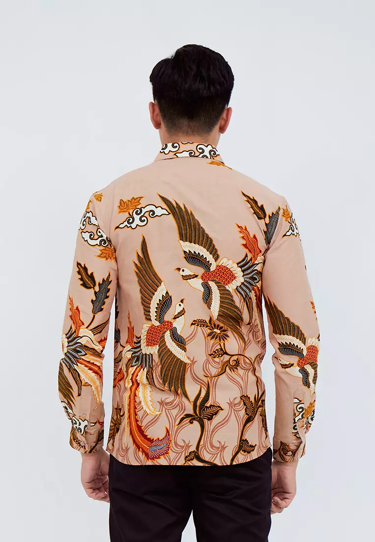 Slimfit Garva Kemeja Batik Pria Lengan Panjang