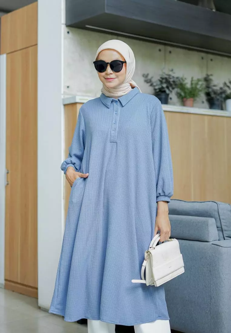 Luisa Midi Skirt Dusty Blue