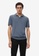 MANGO Man 藍色 Textured Knit Cotton Polo Shirt E9119AAD7A4EDDGS_1