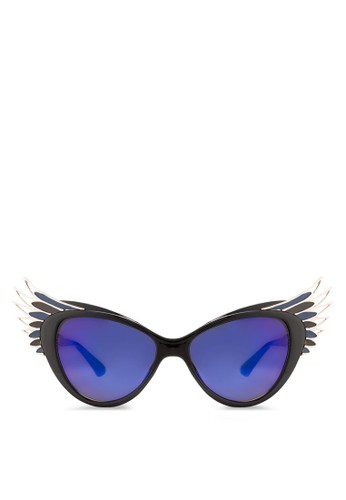JP0114 造型鏤空貓眼太陽眼鏡, 飾品esprit 鞋配件, 飾品配件