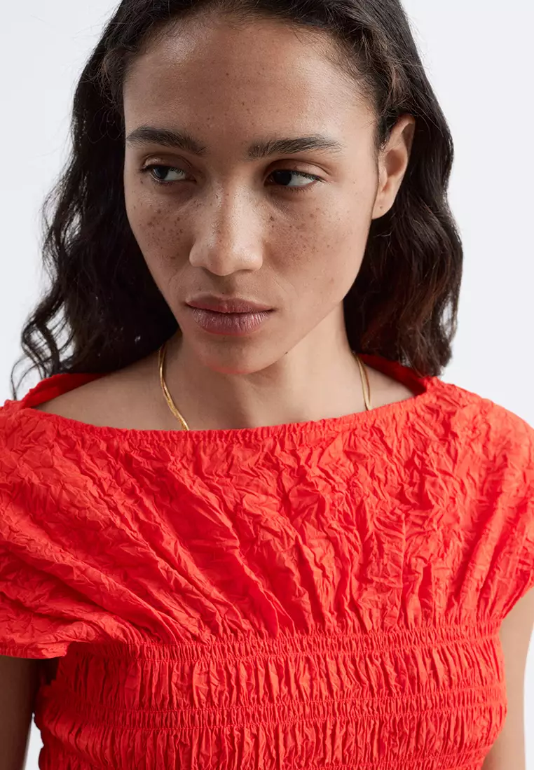Buy & Other Stories Smocked Boat Neck Top 2026 Online | ZALORA