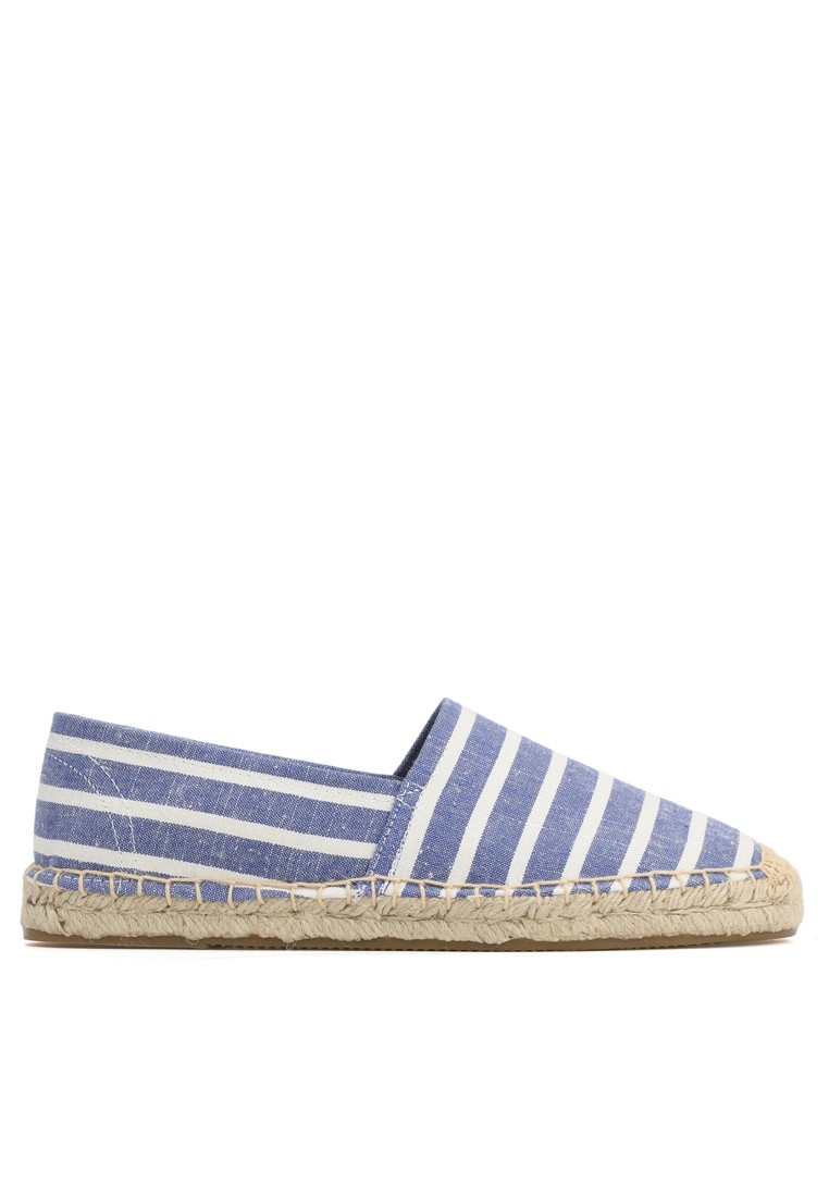 Contrast Stripes Canvas Espadrilles HB5