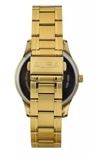 Jam Tangan Pria Alba Prestige AJ6148 AJ6148X1 Strap Stainless Steel Gold Color Men Gold Dial Original Garansi Resmi