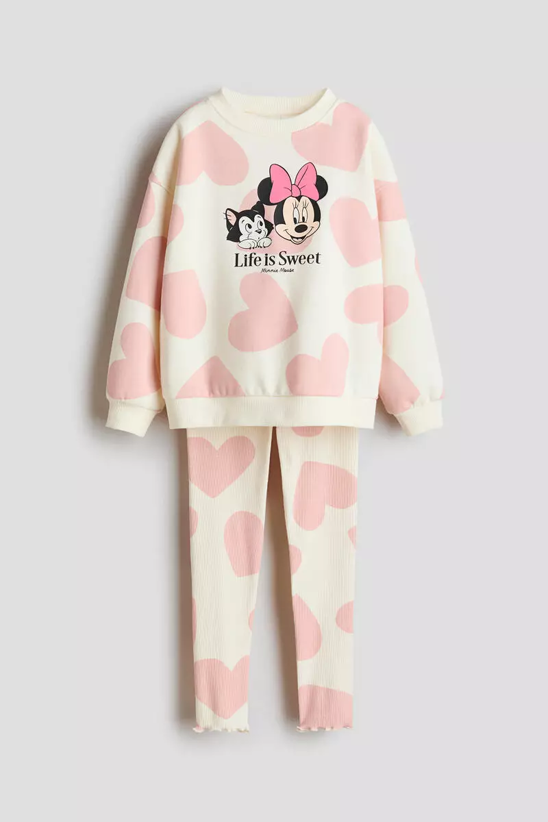 2-piece top and leggings set