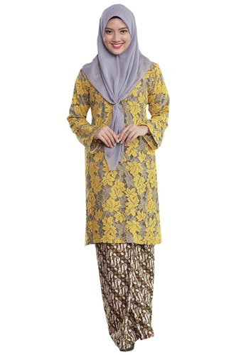 Kurung Pahang Menanti Kepulangan 05 from Hijrah Couture in Yellow