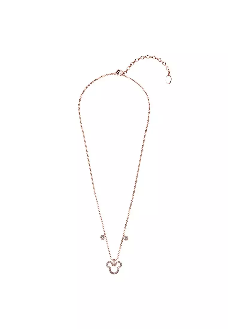 Mickey Silhouette Pendant Necklace Embellished With SWAROVSKI® Crystals
