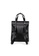 Lara black Plain Top Handle Buckle Flap Backpack - Black 5F222AC9825014GS_4
