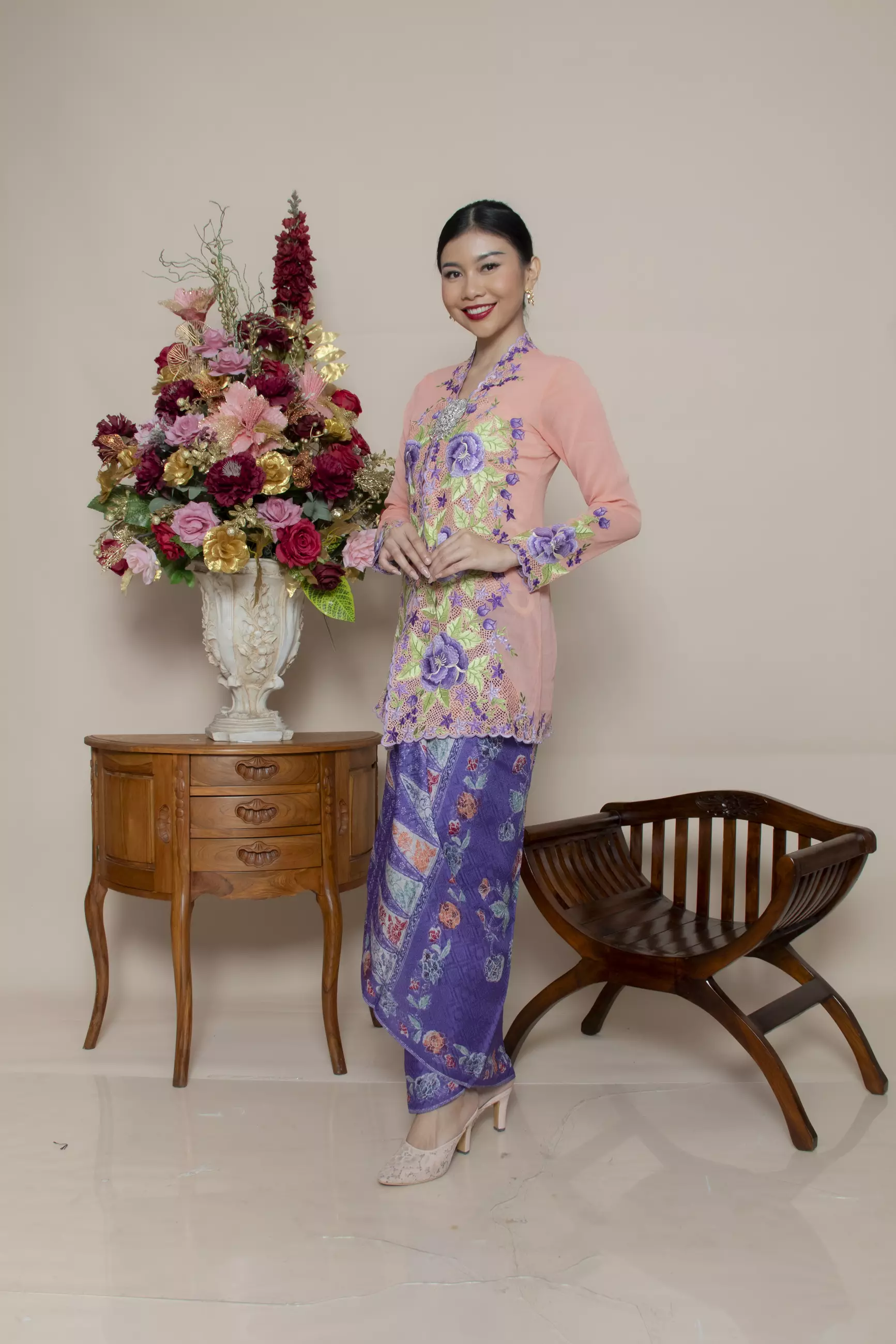 Kebaya Peony Embroidery Series