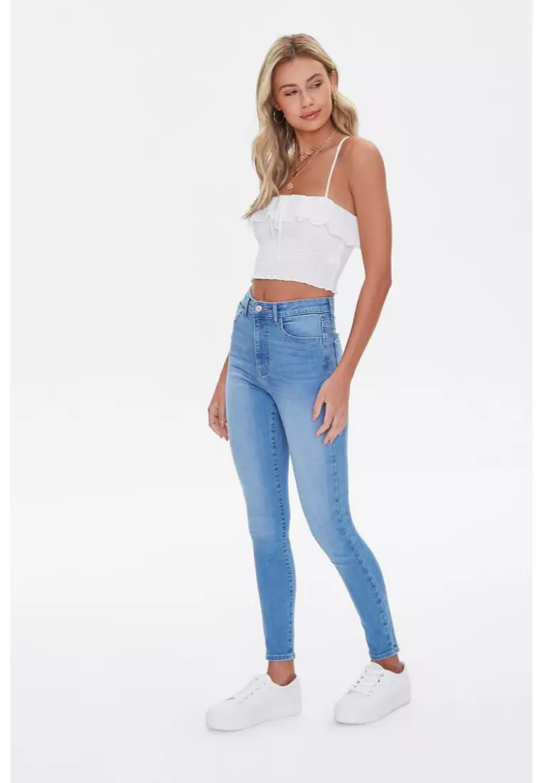 Super stretch high shop waisted skinny jeans