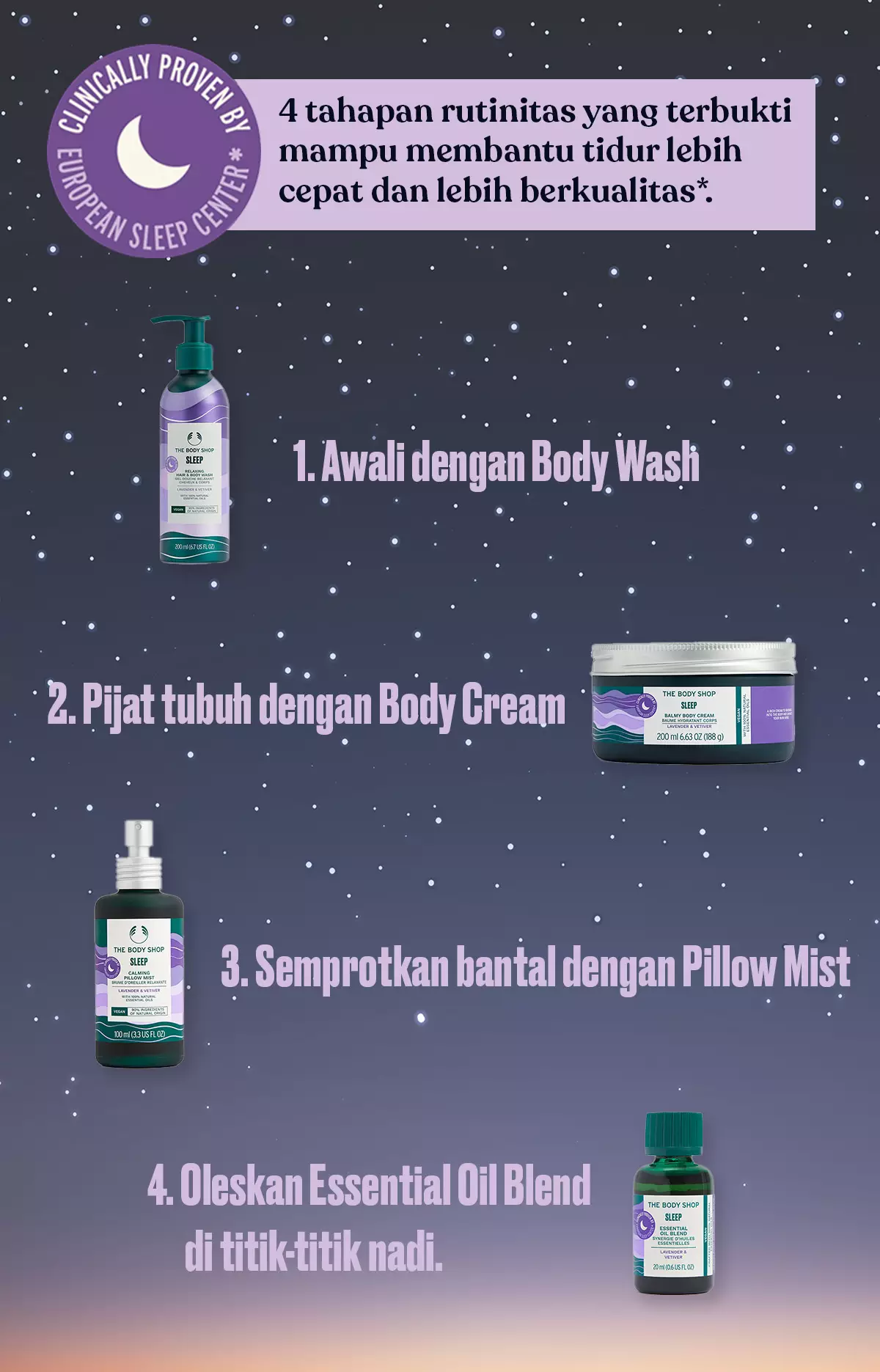 Sleep Balmy Body Cream 200ml - Lavender & Vetiver