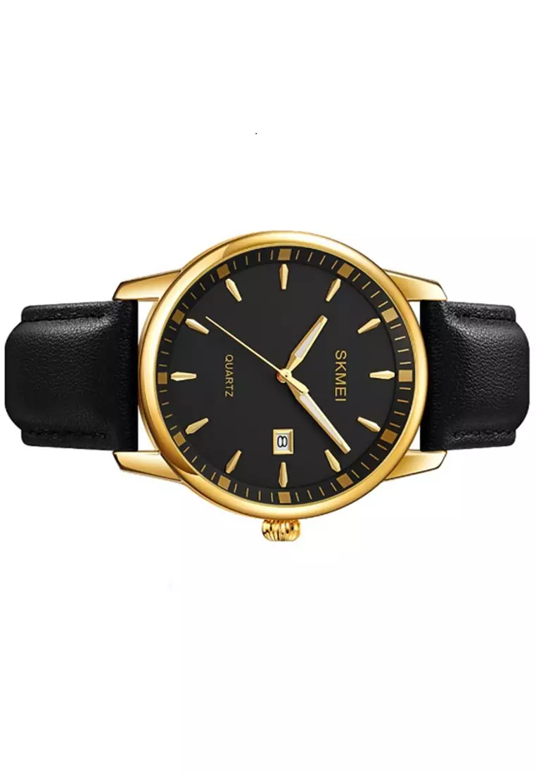 Jam Tangan Pria Analog Waterproof Strap Tali Material PU Leather DV48 ORIGINAL